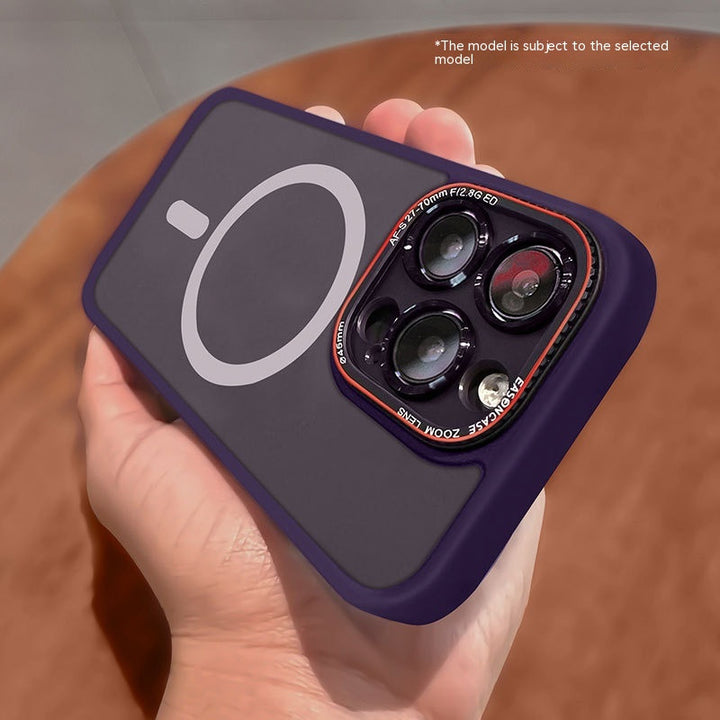 Case de téléphone Charger sans fil magnétique Case de protection tout compris résistante à Drop-Resistant