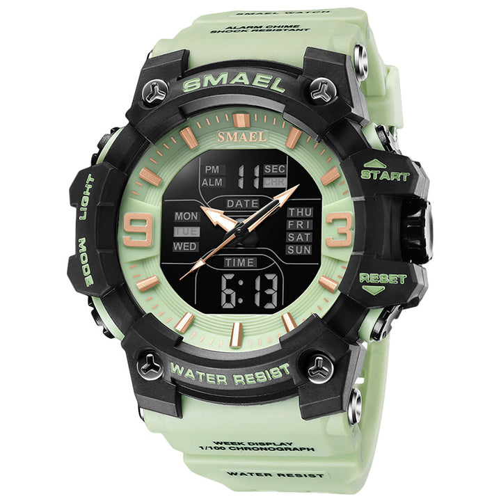 Sport Waterproof Electronic Watch Multi-Function Training Alarm Clock Watch