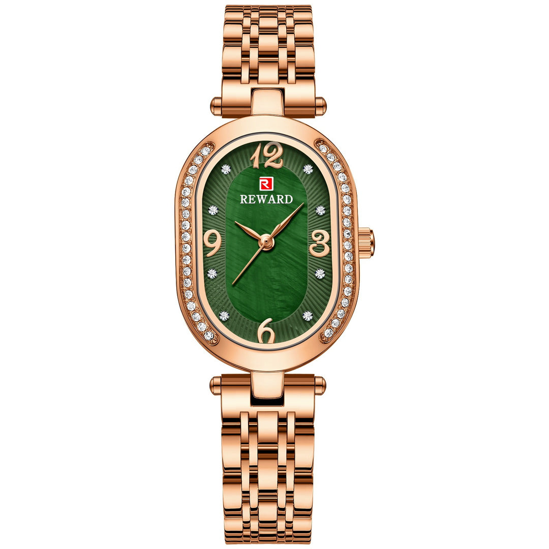 Elegante Dame mit Diamanten Uhr