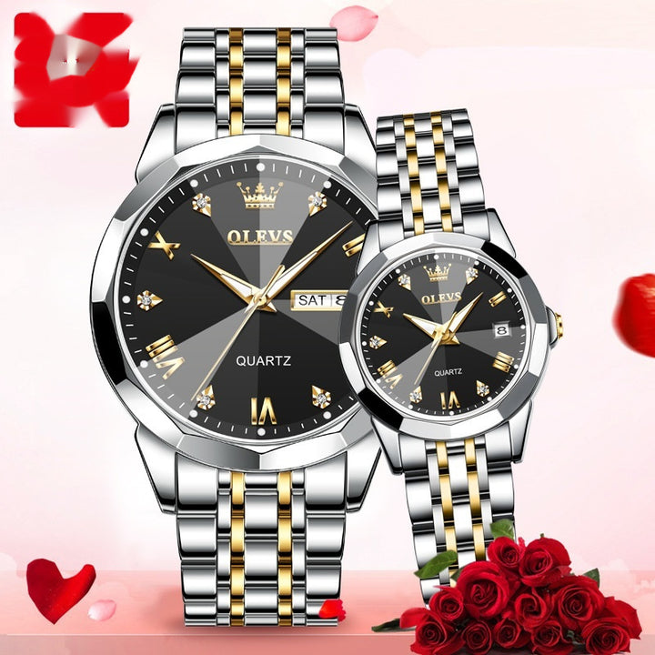 Quartz Regardez Couple cadeau de la Saint-Valentin regarder des hommes