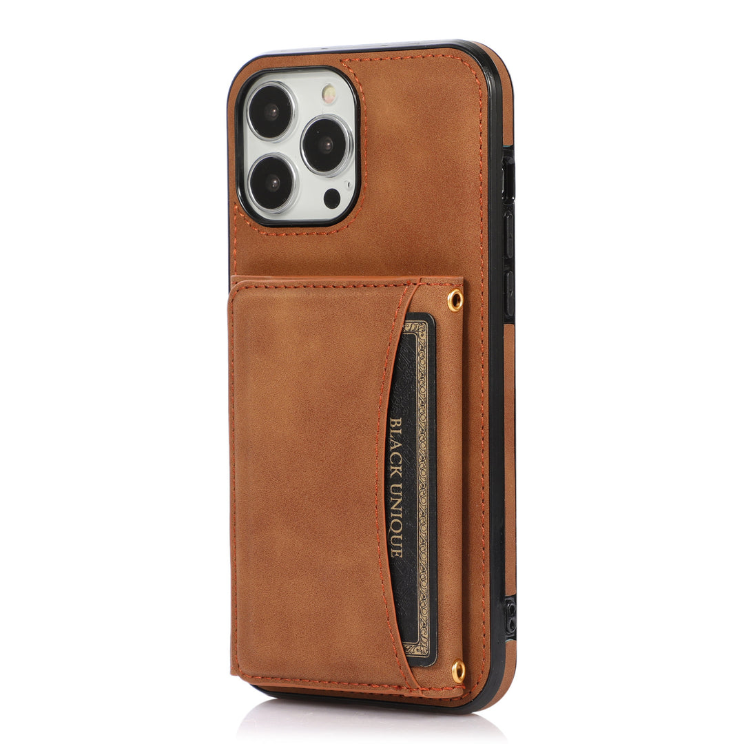 Leather Card Protection Sleeve Phone Case
