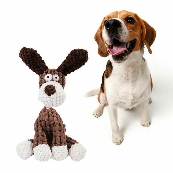 Köpek oyuncak, komik evcil hayvan yavrusu çiğneme squeaker gıcırtılı peluş ses oyuncakları temiz dişler