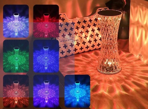 Creative Crystal Diamond Table Lamp uppladdningsbar akryl sovrum sovrum