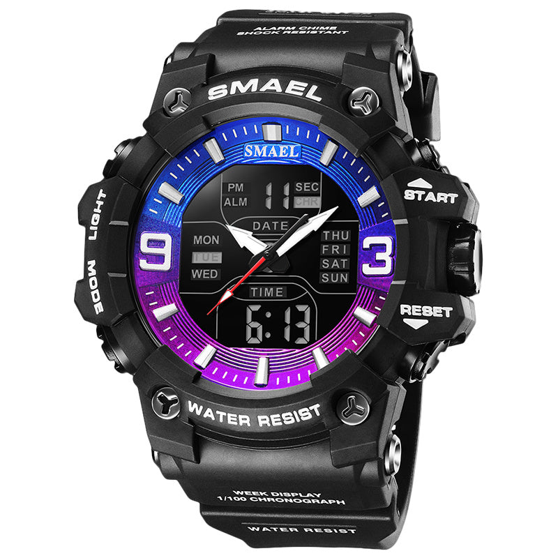 Sports Waterproof Electronic Watch Multi-function Training Alarm Clock Watch