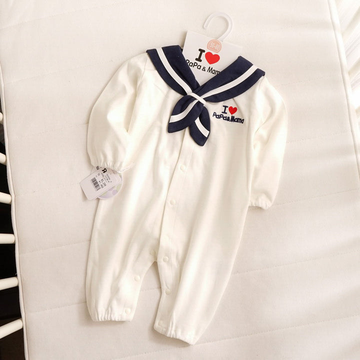 Navy -Stil Babykleidung Neugeborene Kleidung Baby Onesies