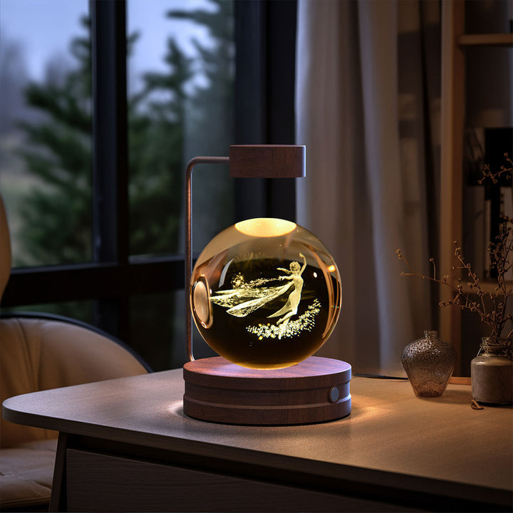 Kristal Ball Kozmik Dinozor Kapalı Gece Işık USB Güç Sıcak Başucu Işık Doğum Günü Gece Lamba