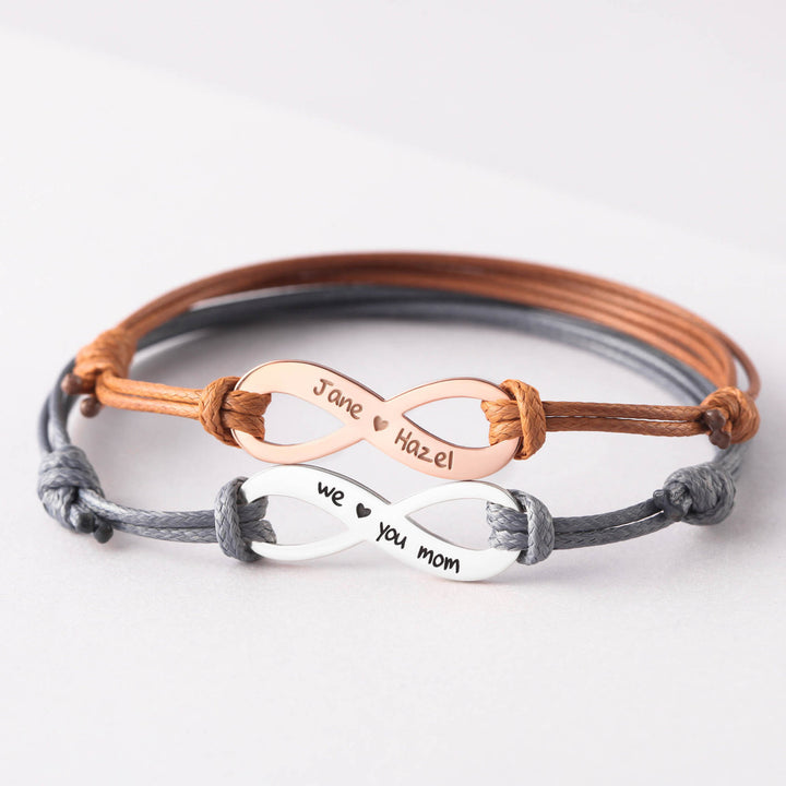 Stainless Steel 8-word Buckle Rose Gold Plating Adjustable Woven Hand Strap