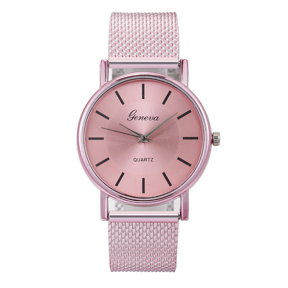 Mesh kwarts paar neva horloge vrouw