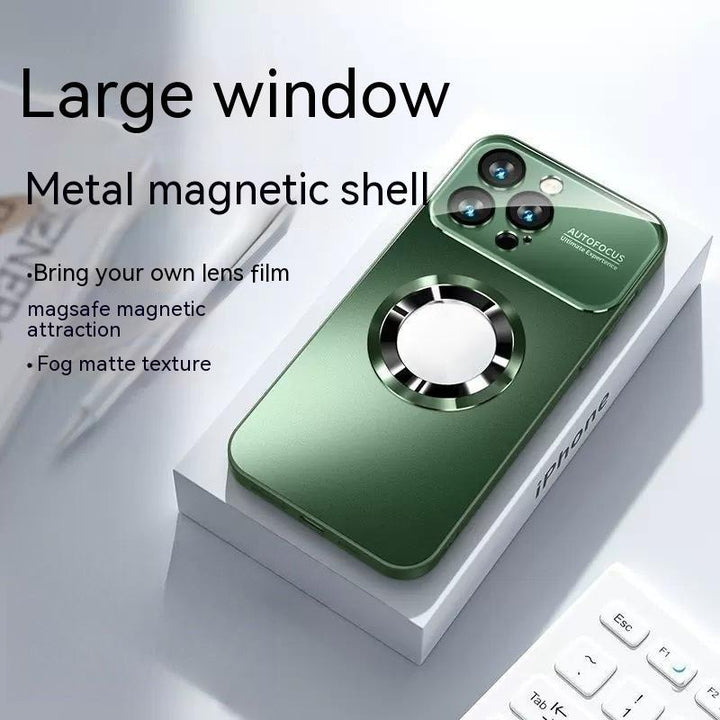 Groot venster zonder magnetische zuiging matglas drop-resistente all-inclusive protective case