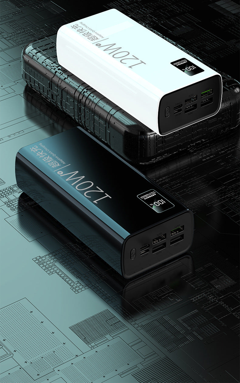 PD120W Super Fast Charge Power Bank 20000 mA de grande capacidade Tipsec Bolety Fast Charge
