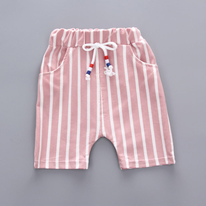 子供の赤ちゃんの子供の夏の短袖の屋外服2ピースセット