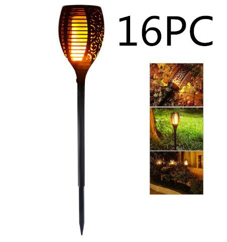 Solar Flame Flickering Garden Led Light Ip65 Outdoor Solar Tiki Torch Light Spotlights Landscape Decoration Led Lamp