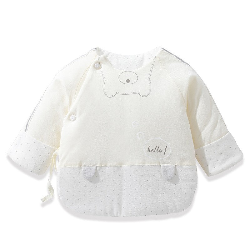 冬の生まれたばかりの赤ちゃんのためのハニハーフバック服