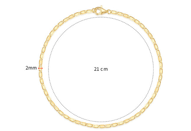 Grundlegende passende Kettenlinsenkette, die für das tägliche Wear -Armband für Frauen geeignet ist