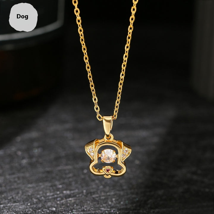 Ins Zodiac Smart Necklace Micro-inlaid