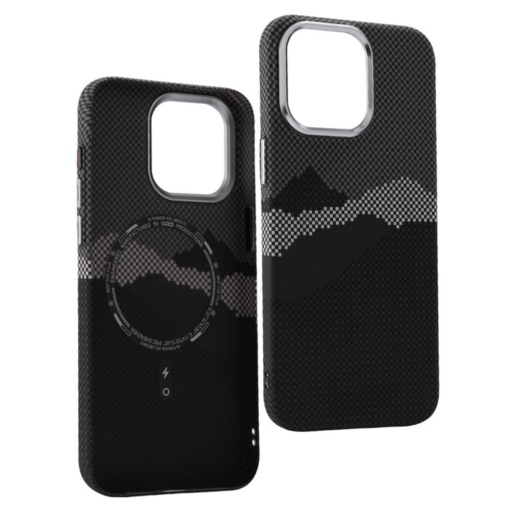 Kevlar Magnetic Carbon Fiber Texture Telefonfodral