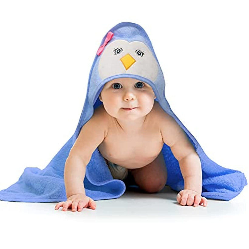 Baby Bath Towel Bear Ear Towel Plush Blanket Hooded Bathrobe
