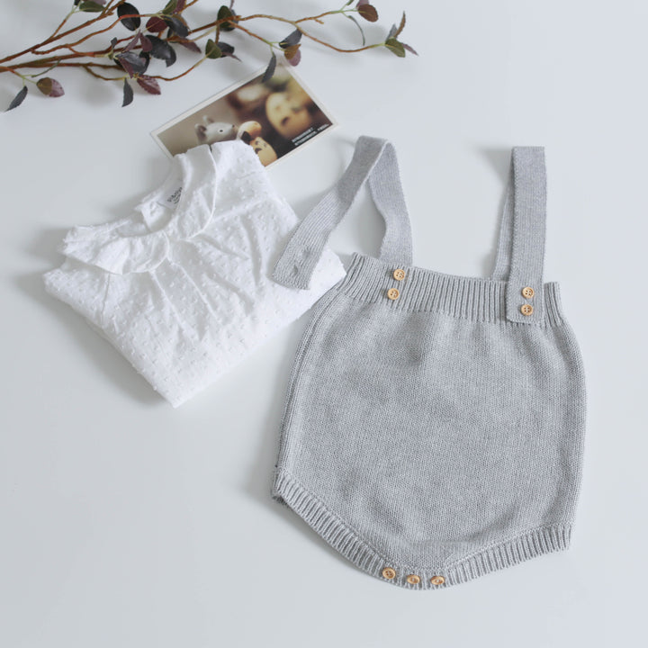 Vêtements de bébé coton et laine licolaire cache-cache-cache