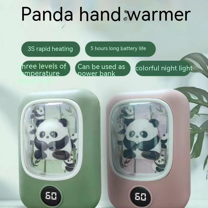 Panda caldă caldă Capacitate mare Capacitate reîncărcabilă Mâna încălzitor Mâna încălzită două-în-una cu o capacitate mare de mare capacitate reîncărcabilă mai caldă