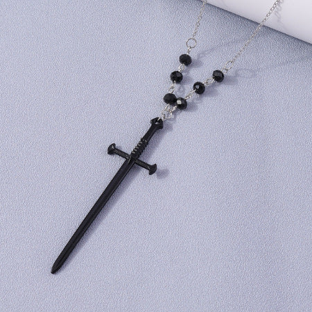 Chaîne de clavicule de collier en perles de croix pour femmes