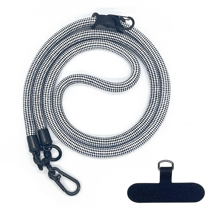 10 mm Climbing Rope Telefon mobil Garnitură Lankard Garnitură reglabilă Crossbody Telefon mobil curea cu Curea de cameră cu curea de cameră anti-pierdere a gâtului