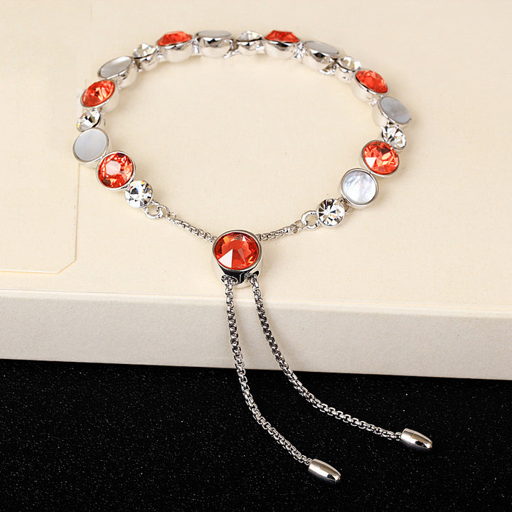 Tempérament Ornements de bracelet réglable en cristal autrichien pour les cadeaux d'anniversaire des copines