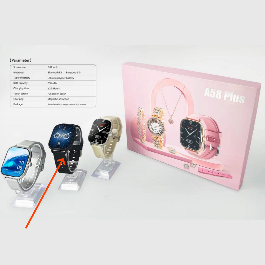 Smart Watch Bluetooth roept hartslag bloed zuurstofvrouwen