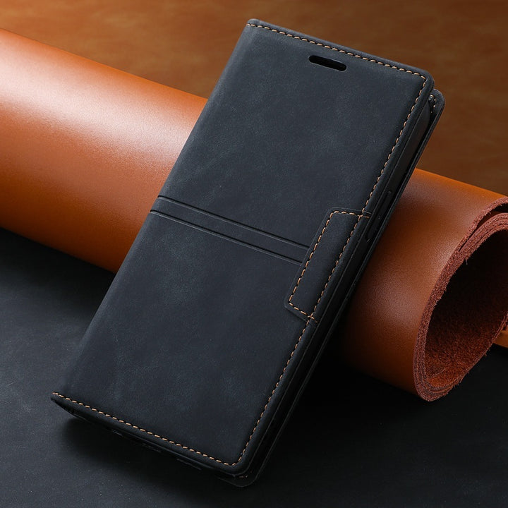 Skin-sensitive Flip Leather Phone Case
