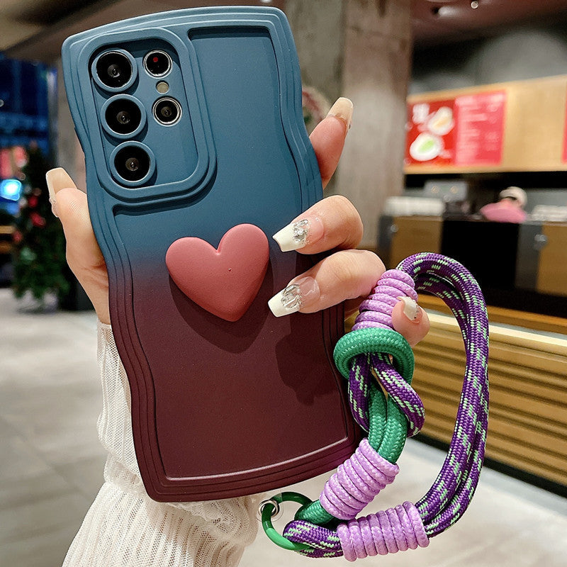 Convient pour S24ultra Phone Case A73 Love S23 Lanyard