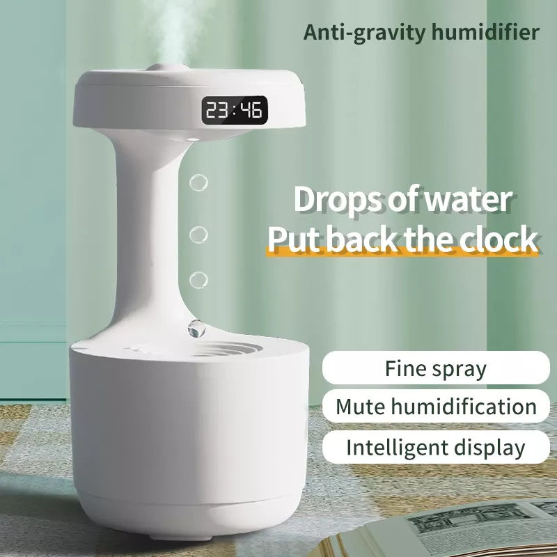 Anti-tyngdyrfuktere vanndråpe Backflow Aromatherapy Machine Stor kapasitet Kontor Soverom stille stort tåkevolum Spray