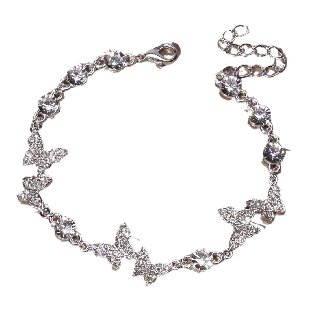 Simple Grace Personality Pull Adjustable Zircon Butterfly Bracelet