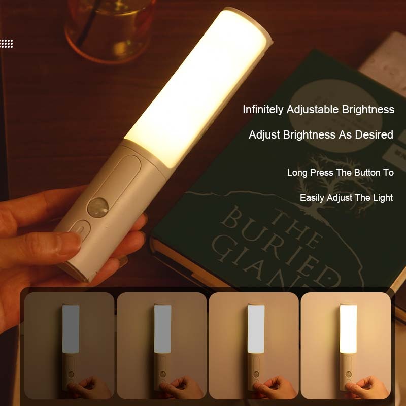 Novo estilo Smart Human Body Induction Motion Sensor LED Night Light for Home Bed Cozinha Armário de Armário de guarda -roupa Lâmpada de parede