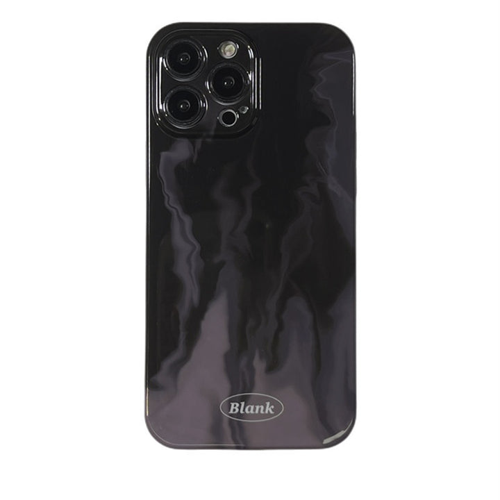 Siyah sıvı boya cep telefonu kasası