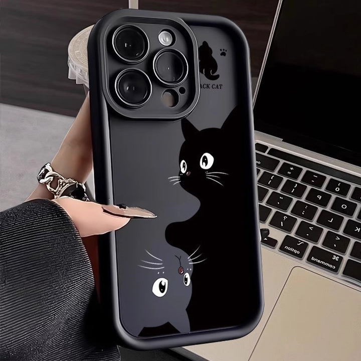 Cat Anti-Fall Frosted Silicone Phone Case