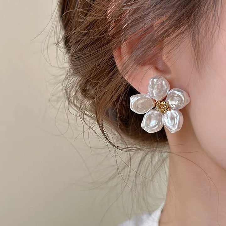 Boucles d'oreilles de fleur baroque de la mode pour femmes