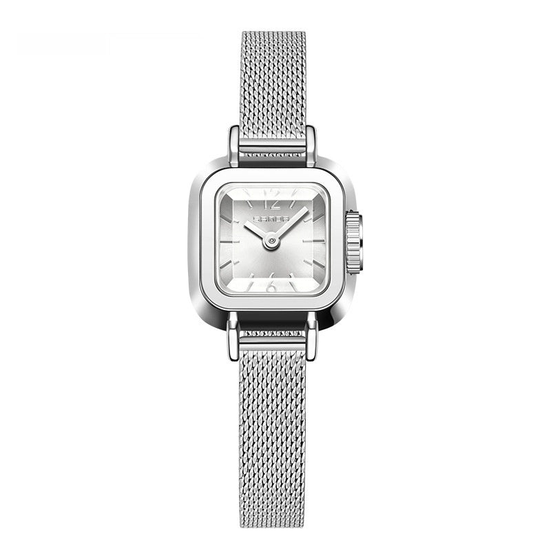 Mesh Quartz Watch Fashion Moda Simple Roman Patters Impermeabil