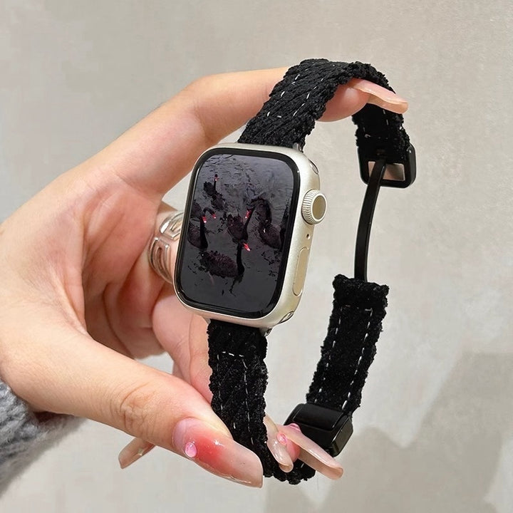 Watch Strap Fashion Casual Plush Knitted Autumn And Winter Women's