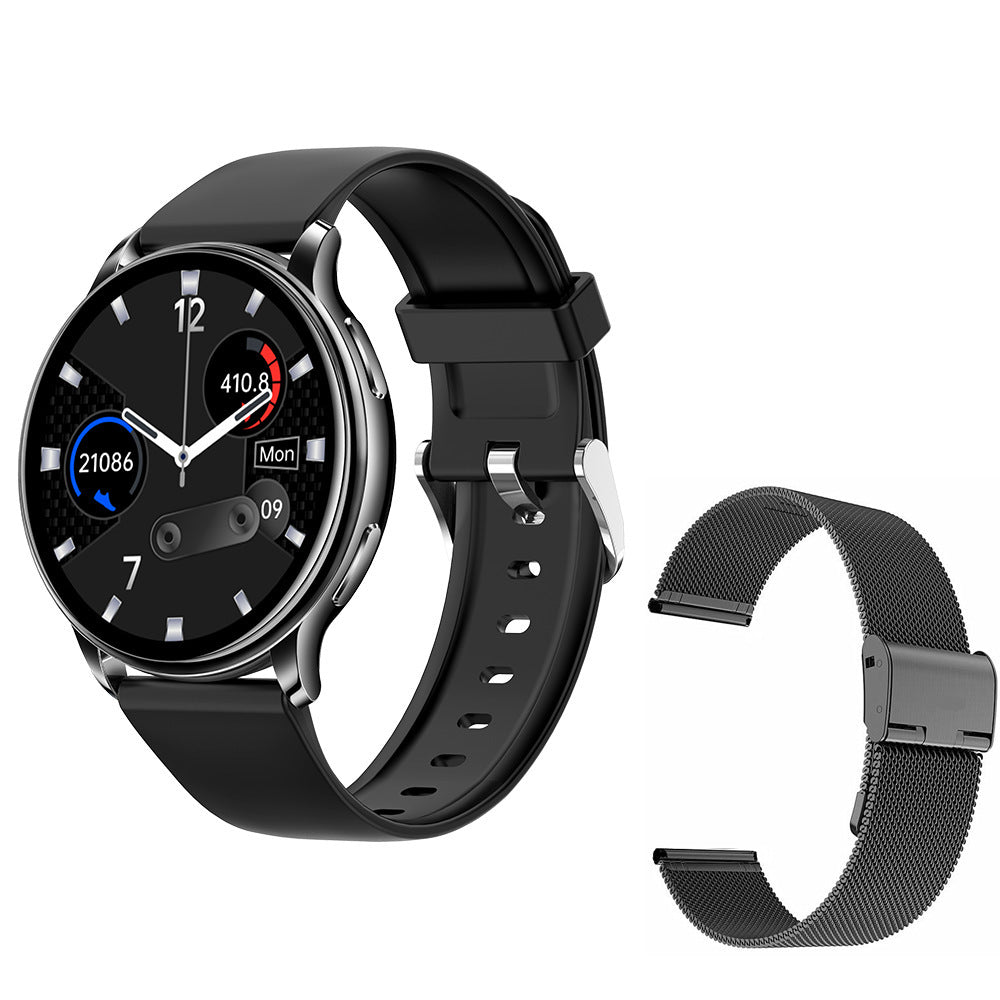 Smart Couple Watch Round Screen Bluetooth Bellen Hartslag Hartslag Blood zuurstof Slaapbewaking