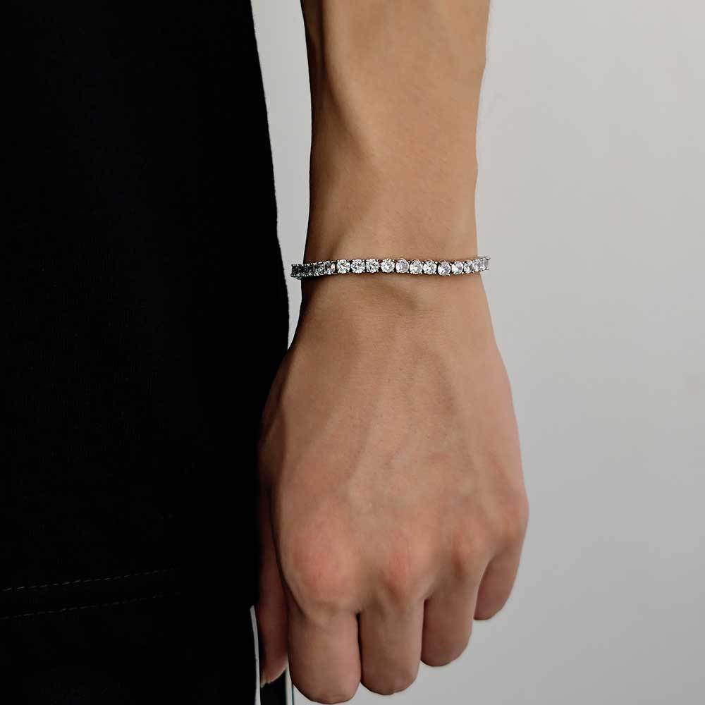 Tenniskjeden Zircon Armbånd Fashion Brand Hip Hop