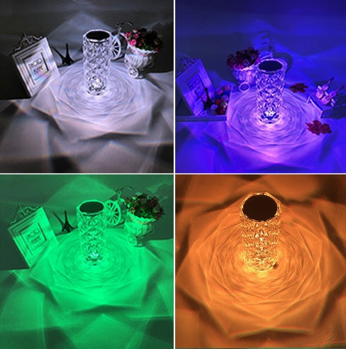 Creative Crystal Diamond Table Lamp uppladdningsbar akryl sovrum sovrum