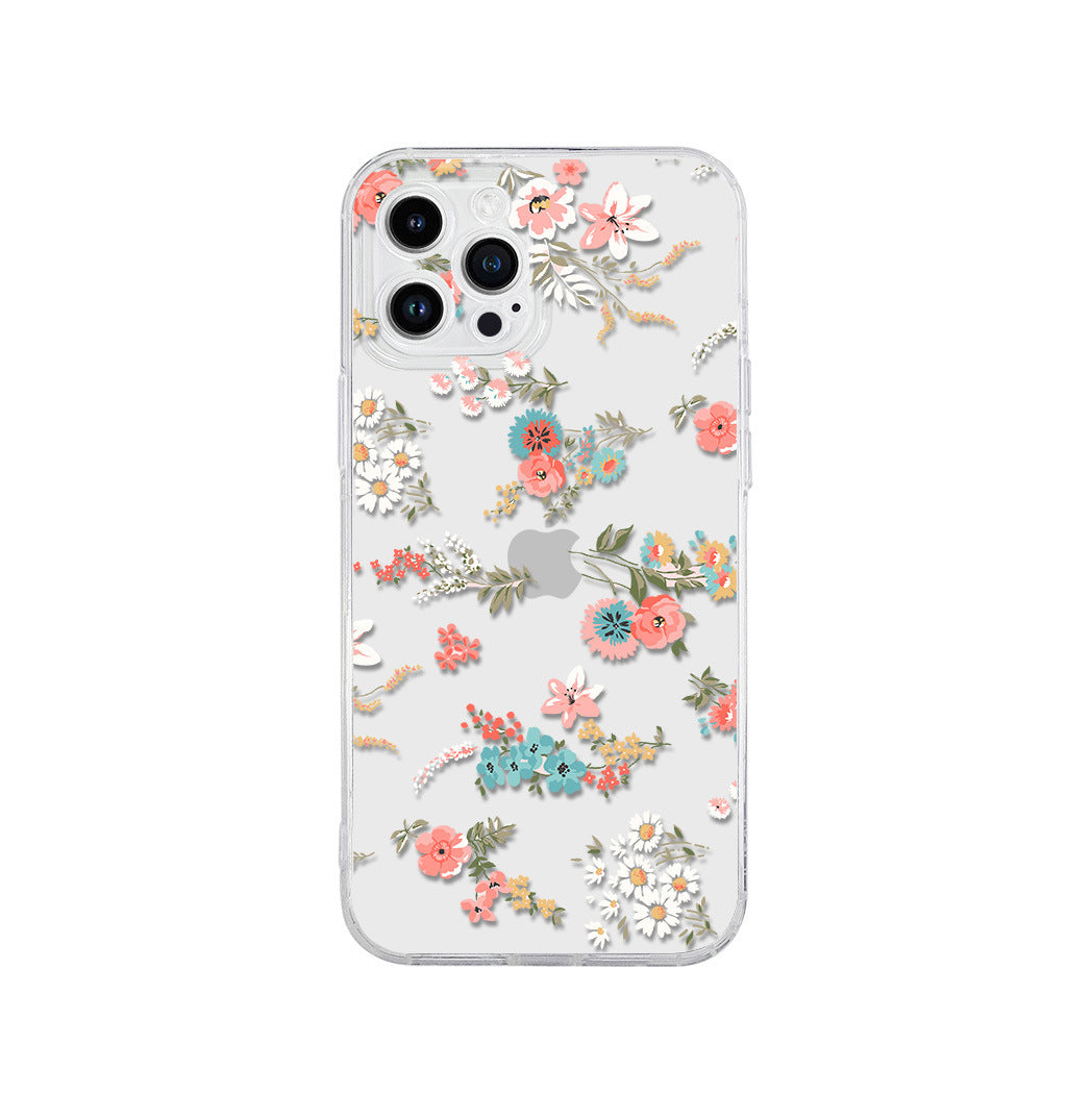 Ins floral phore flower case