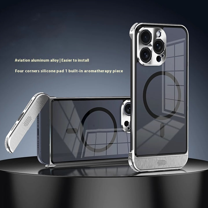 Simple And Breathable Metal Frame Phone Case