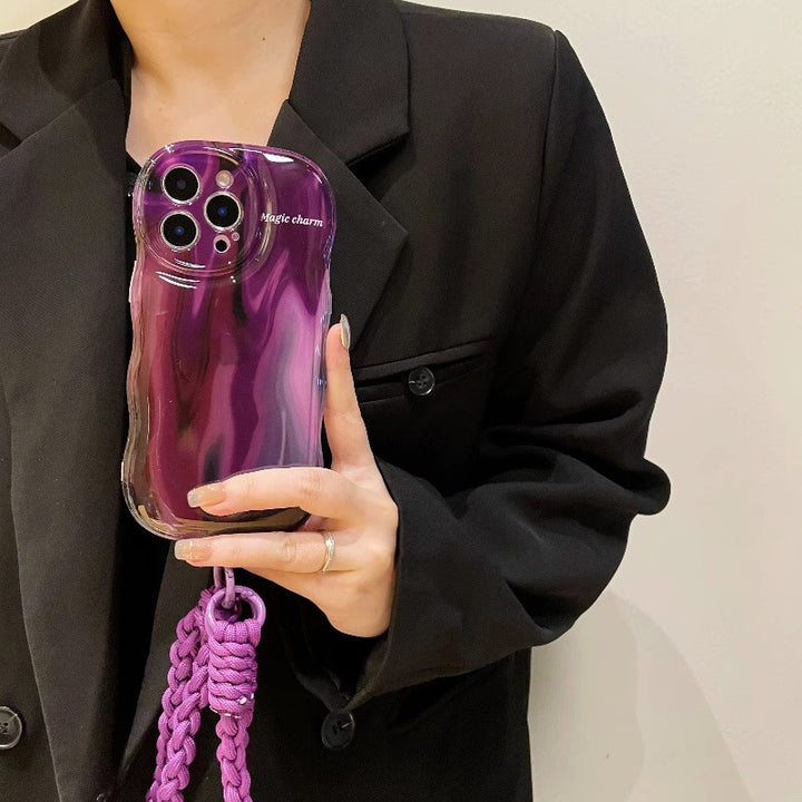 Carcasă de telefon violet înflorit avansat