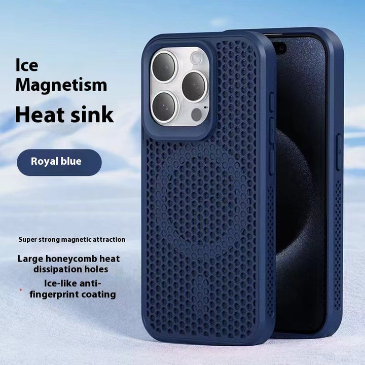 Einfache Waben -Mesh Magnetic Phone Hülle