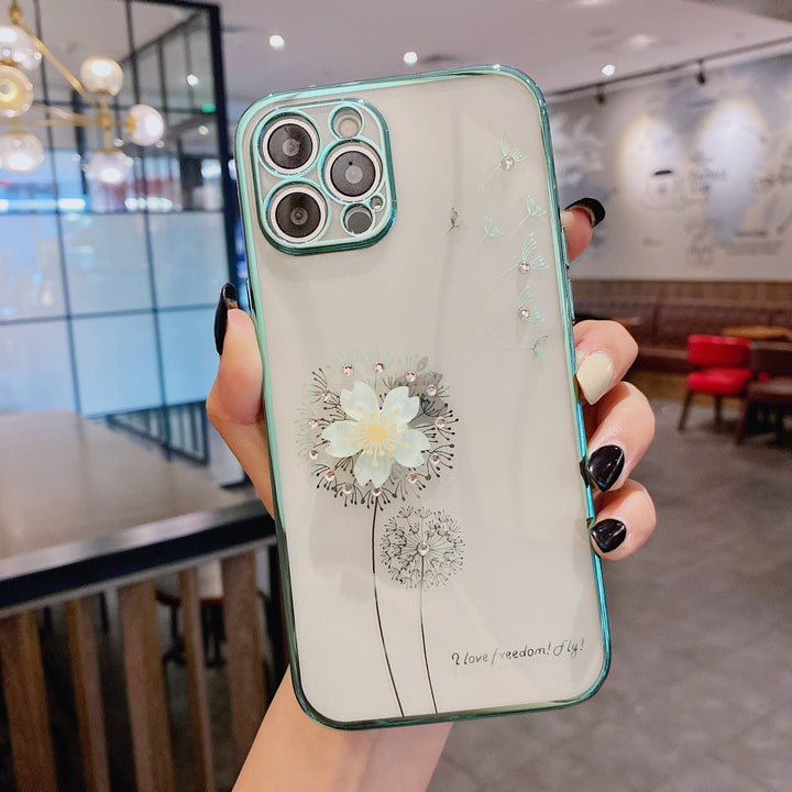 Luxul 3d drăguț cu flori de flori suport pentru suport pentru telefon