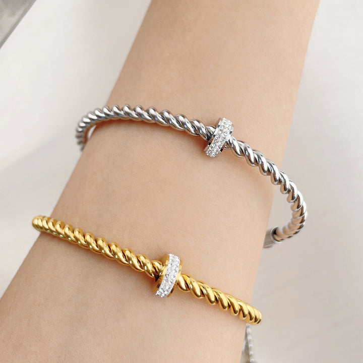 Bracelet de pâte frite bracelet titane stee ne s'estompe pas