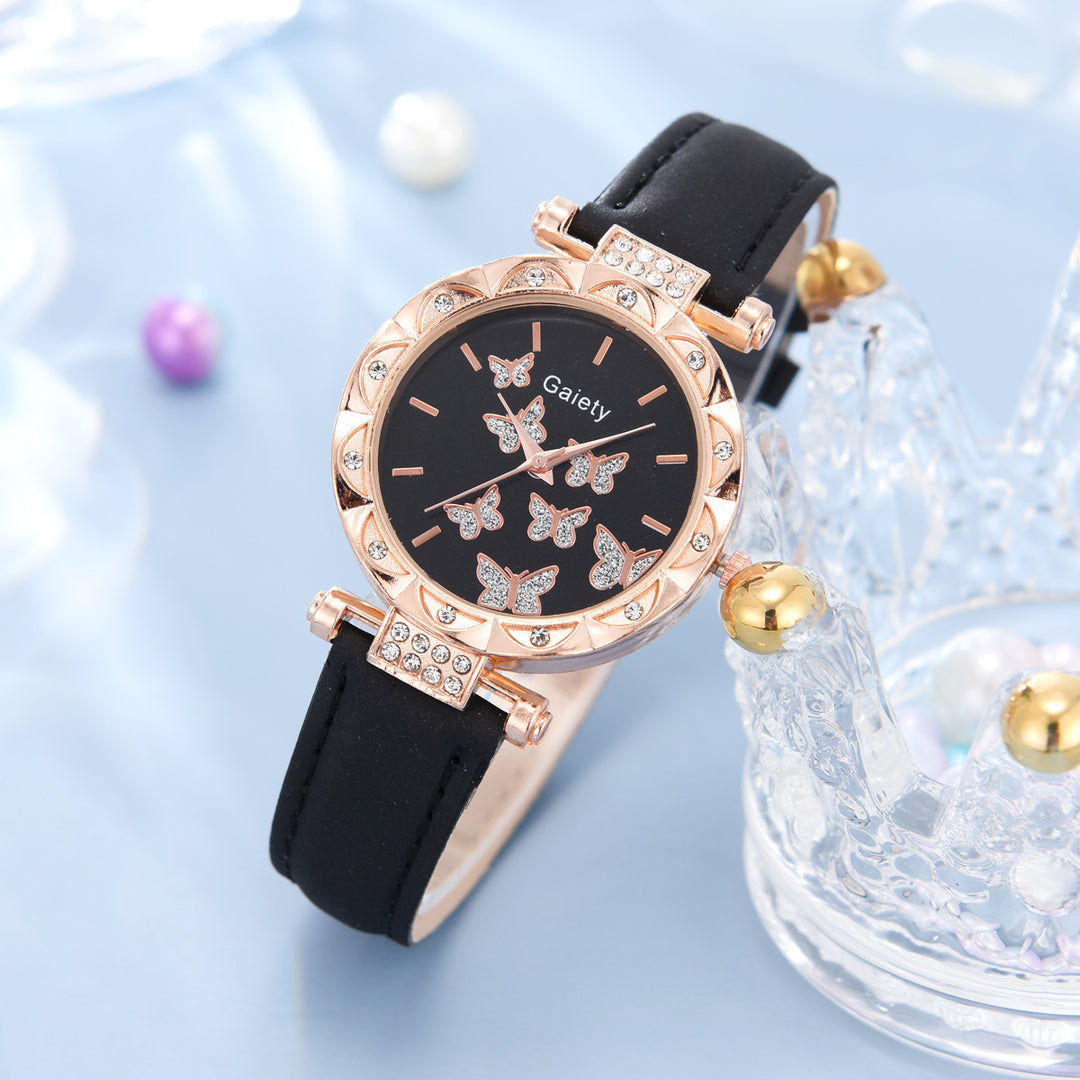 Fashion Fashion Simple Butterfly Digital Belt Watch