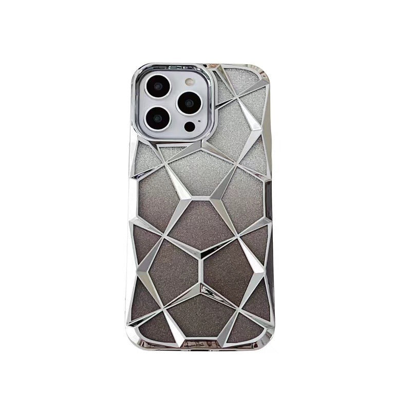 Gradiënt Electroplating Water Cube Phone Case