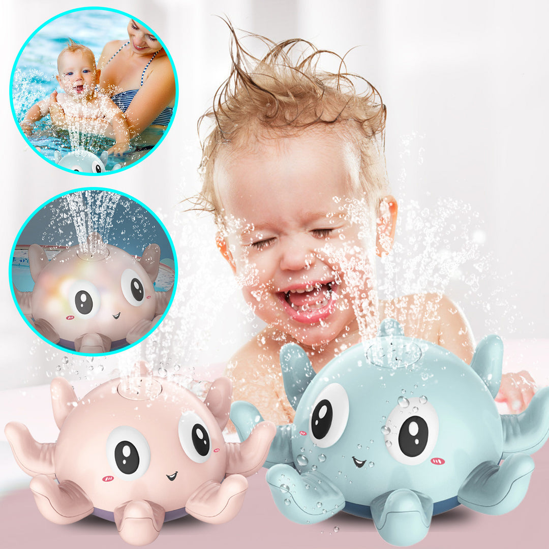 Barnas automatisk vannspray badekar Bad morsomme leker med blinkende vann spray leketøy baby svømmedusj med leker nytt
