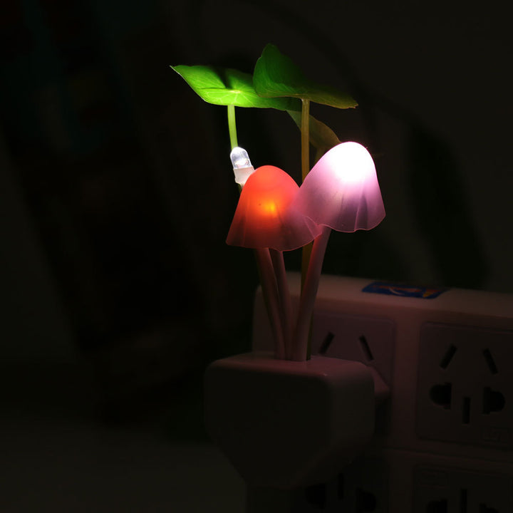 Luz de hongo LED de color, 3 colores, con sensor, novedad, 220V